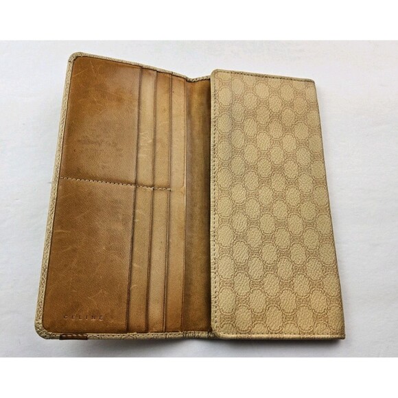 CELINE Macadam PVC Leather Trim Folding Wallet - Picture 6 of 8